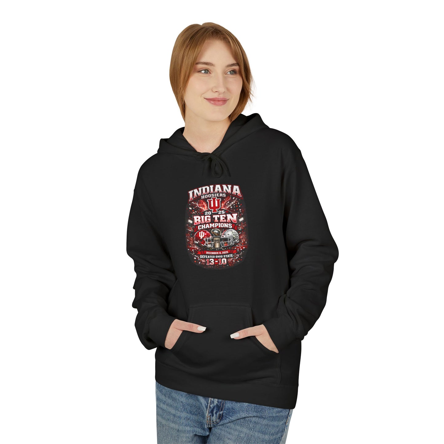 Indiana Big Ten Football Hoodie - Vintage Hoosiers Game Day Pullover
